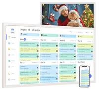 Calendrier numérique de 81,3 cm pour planificateur mural, écran tactile interactif 1080p, calendrier électronique, récompense étoilée, synchronisation Google iCloud Outlook, montage mural et de bureau