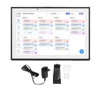 Calendrier numérique intelligent de 10.1 pouces, écran tactile HD, planificateur familial, tableau des tâches, cadre Photo électronique, support mural de bureau, noir