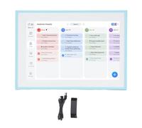 Calendrier numérique intelligent, écran tactile de 10,1 pouces, planificateur interactif WiFi, cadre photo électronique pour usage domestique, bleu