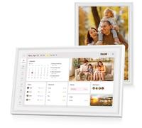 Calendrier numérique, planificateur intelligent à écran tactile de 15,6 pouces, organisateur de planning familial sans abonnement avec support de bureau mural pour écran photo et vidéo