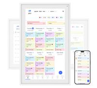 Calendrier Numérique WIFI TABWEE P15 - Écran Tactile 15,6" pour Mur, Planificateur Familial, Planificateur de Repas, Agenda de Rendez-vous, Horloge Mémoire pour Seniors, Planificateur Hebdomadaire/Men