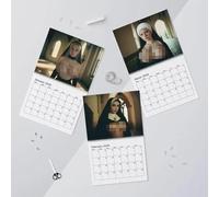 Calendrier "NUNS" 2026, religieuses ayant un calendrier mural amusant 2026, illustration mammaire féminine nude audacieuse et créative, avec organisation et planification de 12 mois