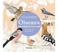 Calendrier Oiseaux grandeur nature 2027 - Guilhem Lesaffre - Rustica - broché - Calendrier