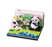Calendrier Panda 2026, organisateur de bureau LED rechargeable à l ' énergie avec construction en papier permanent et observabilité, veilleuse à tige, calendrier de veilleuse LED orienté jardin