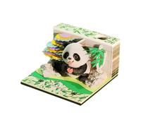 Calendrier Panda - Adorable sculpture en papier, mémo et agenda journalier, organiseur de bureau fonctionnel avec adorable motif panda pour l'école, la salle de classe, la maison, la planification des