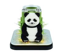 Calendrier papier 3d 2026 - Panda Sculpture Tear Off Planner, Organisateur de bureau | Planificateur de tracker d'habit