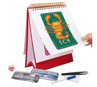 Calendrier Peintures En Pierres | Calendrier Mensuel De Table 2026 Avec Des Oeuvres | Planner Mensuel Décorations de Bureau Femmes Filles Adultes Noël Fêtes Anniversaire