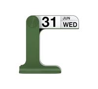 Calendrier permanent de bureau en plastique ABS, calendrier à retourner avec dates, affichage de la semaine et du mois pour les bureaux, décoration de salon, petit bureau