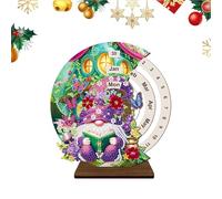 Calendrier permanent en bois | RHINESTONE ART ART TABLE TYPE TYPE CARRE BOIS CALENDRE PERMANENT ORNAMENT ORNAMENT DÉCORT DE DÉCORISATION - DÉCORGE HOME CHAMBRES CHAMBRES, DORMITÉS, ÉCOLES, APPARTEMENT
