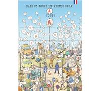 Calendrier Permis de conduire 25 jours Avant le jour J | 25 conseils et astuces | Compte à rebours avant l'épreuve | 25 cases à ouvrir Format A3 (Avant le Permis Ville)