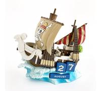 Erik Calendrier perpétuel One Piece Vogue Merry – Figurine bateau de Luffy et Mugiwara