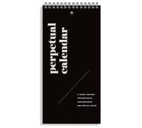 Calendrier perpétuel, 12,7 x 25,4 cm, calendrier minimaliste pour rappels d'événements spéciaux, organiseur mensuel et quotidien à suspendre au mur pour dates importantes, anniversaires, anniversaires