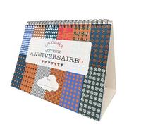 Calendrier Perpétuel Anniversaires A5 | Chevalet à Spirales 13 Pages | Sans Année | Design Coloré "Joyeux Anniversaires" | Pour Dates Importantes & Fêtes | Réutilisable