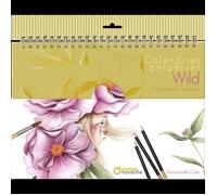 MY MANDARINE GY157C - Un carnet de coloriage 20 x 25,5 cm - 24 Illustrations - Coloriage pour Adulte - CALENDRIER PERPÉTUEL WILD