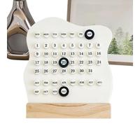 Calendrier perpétuel - Bureau moderne Affichage de la date quotidienne Mois Semaine Bloc Calendrier Ferme Style Papeterie Décor