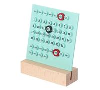 Calendrier perpétuel de bureau en bois, support fait main, affichage du mois, la semaine et date, décoration Pour Bureau(Light Green)