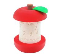 Calendrier perpétuel de bureau en forme de base de fruits | Calendrier perpétuel rotatif décoratif pour bureau - Affichage de date et mois pour maison, bureau, salle de classe, cadeau pour enseignants