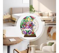 Calendrier perpétuel de bureau | Kit de décoration de calendrier perpétuel en bois avec strass 3D - Idée de cadeau de vacances, décoration de chambre, cadeau pour dortoir, étagère, appartement, table