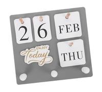 Calendrier Perpétuel de Bureau ou Mural en Bois, Réutilisable