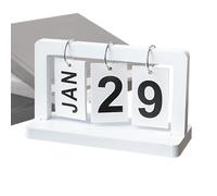 Calendrier perpétuel de bureau - Petit bureau perpétuel en bois | Calendrier debout pour mariage avec grand affichage pour bureau, décembre
