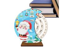 Calendrier perpétuel en bois, kit calendrier 3D strass de bureau bloc décoratif | décoration pour la maison, support de bureau pour école, appartement, dortoir, hôtel, salle de classe, étagère