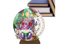 Calendrier Perpétuel En Bois - Kit De Calendrier De Bureau En Bloc 3D, Ornement De Table Décoratif Pour Chambre À Coucher, Dortoir, Appartement, Hôtel, Salle De Classe Ou Bureau | Organisateur De Bure