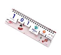 Calendrier perpétuel en papier déchirable avec motif célestes et animaux sauvages durables Décoration de bureau