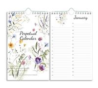 Calendrier perpétuel pour anniversaires/anniversaires de mariage, fleurs