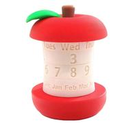 Calendrier Perpétuel Rotatif, Calendrier De Bureau Rotatif Décoratif, Conception De La Forme Du Noyau Du Fruit Ornements Créatif Pour La Maison Ou Le Bureau