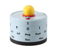 Calendrier perpétuel rotatif innovant - Décoration unique avec un design accrocheur pour le bureau et la maison
