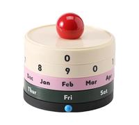 Calendrier perpétuel unique avec fonction rotative pour la décoration de la maison et du bureau, décoration de chambre, calendrier perpétuel créatif