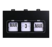 Calendrier Perpétuel Vintage Flip Flap Noir - VINYO - ALTOBUY Noir G