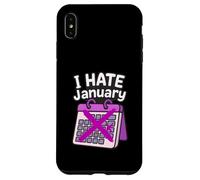 Calendrier Personnel « I Hate Janvier » Coque pour iPhone XS Max