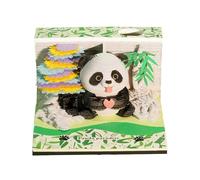 Calendrier Pièce De Temps,Carnet Design Panda,Calendrier Sculpture en Papier Mignon - Pour utilisation à l'École, en Salle de Classe, à la Maison, pendant les Transports, les Vacances, Noël et