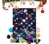 Calendrier, Pierre de Collection pour 24 Jours de Fête, Collection Minéraux Festifs Pour Noël Halloween Garçons Filles Hommes Femmes Collectionneurs Fête