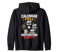 Calendrier Plein Motivation Vide Humour Bureau Sweat à Capuche