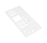Calendrier pochoir pour - Planificateurs pochoirs réutilisables | Accessoires de règle de dessin pour l'artisanat, listes de journaux, album en pointillé, planification des timbres, ban