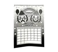 Calendrier pour 2026 - Organiseur Noir Gothique,Calendrier À Affichage Vertical - Pour École Salle De Classe Appartement Studio Rendez-Vous Personnel Projet Échéance Rappel Quotidien Suivi Des