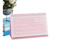Calendrier pour bureau 2026, planificateur mensuel portable de style coréen, planificateur de bureau esthétique | pour salle de classe, bureau, école, famille, réfrigérateur, maison, travail,