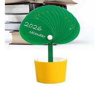 Calendrier pour bureau | Décoration mensuelle en forme de bourgeon, calendrier de bureau 2026 avec porte-stylo | Pour Noël, bureau, collègues, employés, Nouvel An, hommes, femmes, adultes, fête des