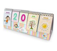 Calendrier pour Enfant Jeux Educatif Amusant et Intemporel Permet d'apprendre les jours et les mois et saisons et temps Onglets