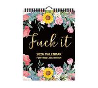 Calendrier pour femmes fatiguées - Calendrier à suspendre pour la maison et le lieu de travail - Organiseur mural 2026 pour femme - Décoration de salon, chambre à coucher, bureau à domicile