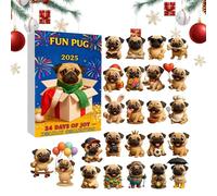 Calendrier Pour Le Compte À Rebours De Noël | Pendentif En Forme De Chien En Acrylique 2D - 24 Jours D'Avent De Noël,Pour Les Petites Filles Garçons Collection Vacances Du Nouvel An