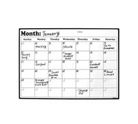 Calendrier Pour Réfrigérateur - Planificateur Mensuel Effaçable à Sec Tableau Blanc - 43 x 30 cm Calendrier Magnétique Effaçable À Sec | Planning Familier Cuisine Réunion Courses Tâches Ménagères