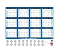 Calendrier pour tableau blanc - Planificateur mensuel | Planificateur mural mensuel | Conseil des tâches pour la famille | Calendrier effaçable à sec pour mur | Grand calendrier de séchage pour murs |