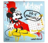 Calendrier quadrillé Mickey Mouse - DIY : calendrier à peindre, 30 x 30 cm Baagl