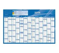 Calendrier - Quo Vadis - 13 mois - 675 x 440 mm - Annuel horizontal - Vacances scolaires
