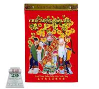 Calendrier quotidien 2026 vietnamien, cheval du zodiaque Feng Shui à suspendre, calendrier mural traditionnel, 365 pages avec 24 termes solaires