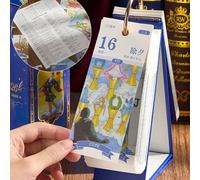 Calendrier quotidien de bureau, artistique avec charme, calendrier quotidien de tarot de bureau, pour salle de ortoir, salon, chambre à coucher, étudiants, , adolescents, adultes