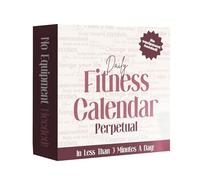 Calendrier quotidien de remise en forme, fournitures de planification d'entraînement | Calendrier de planification d'exercices, pour les débutants, les amateurs de professionnels, les coureurs, la